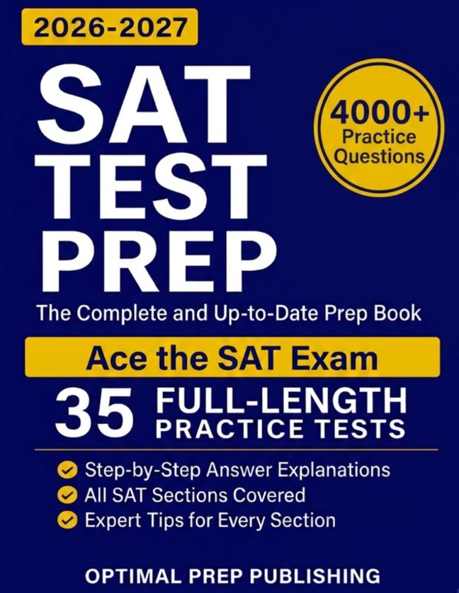 SAT Test Prep: The Complete & Up-to-Date Prep Book with Full-Length Practice Tests, Exam-Ready Practice Questions & Step-by-Step Explanations to Ace the Digital SAT book cover