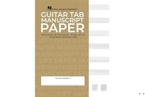 Guitar Tablature Manuscript Paper - Standard: Manuscript Paper book cover