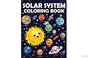 Solar System Coloring Book For Kids, Planets Coloring Book book cover