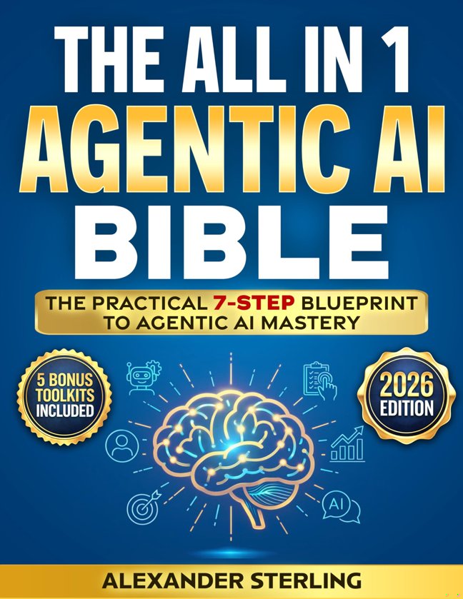 The All in One Agentic AI Bible: The Practical 7 Step Guide To Building Smarter AI Agents, Designing Goal-Oriented, LLM-Powered Systems That Think, Act, And Adapt In The Real World book cover