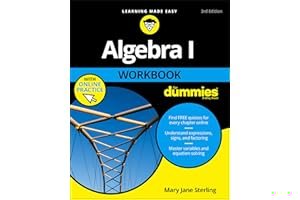 Algebra I Workbook for Dummies 3E with Online Practice book cover