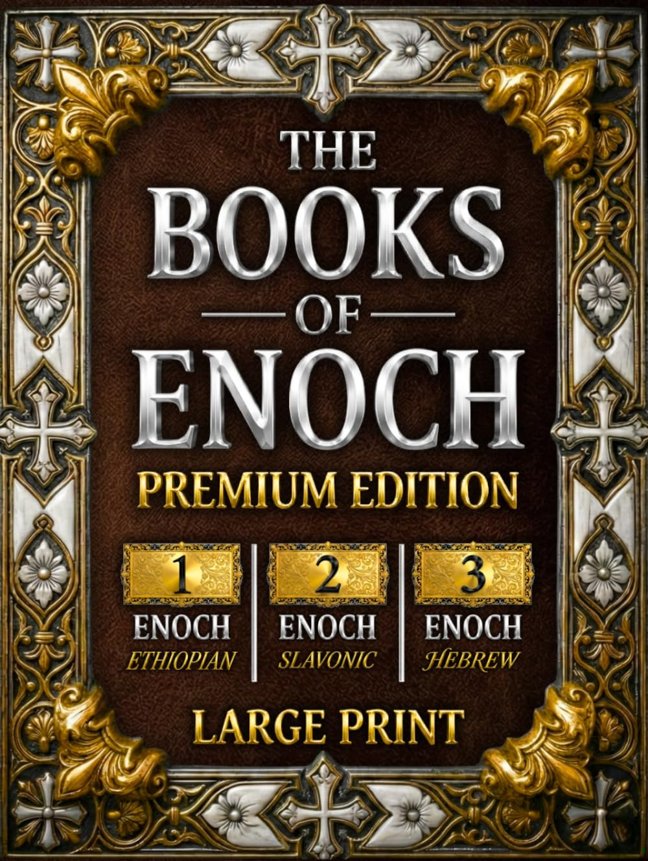 The Books of Enoch: The Complete Collection of Enoch I, II & III | PREMIUM EDITION with Large Print, High-Quality Illustrations, and Extra Apocryphal Scriptures book cover