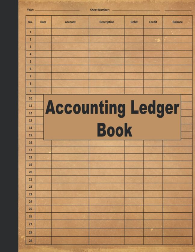 Accounting Ledger Book: Account Ledger Book, Bookkeeping Record Book, Small Business Income Expense, Accounting Journal Entry Book, Ledger Notebook Business Home Office School, 8.5 x 11 book cover