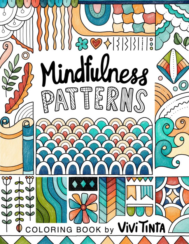 Mindfulness Patterns: Coloring Book with Creative Pattern Designs for Stress Relief and Relaxation book cover