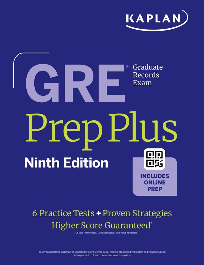 GRE Prep Plus, Ninth Edition (2026): Includes 6 Practice Tests, 1500+ Practice Questions + Online Access to a 500+ Question Bank, Video Tutorials, and Live Class Sessions (Kaplan Test Prep) book cover