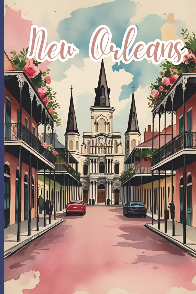 New Orleans Travel Journal: A lined 6x9 notebook to write about your trip to NOLA book cover