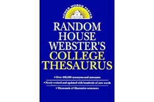 Random House Webster's Large Print Thesaurus (Random House Newer Words Faster) book cover