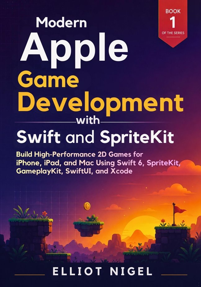 Modern Apple Game Development with Swift and SpriteKit: Build High-Performance 2D Games for iPhone, iPad, and Mac Using Swift 6, SpriteKit, GameplayKit, ... Development Professional Series Book 1) book cover