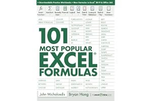 101 Most Popular Excel Formulas (101 Excel Series) book cover