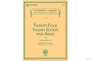 Twenty-Four Italian Songs and Arias of the Seventeenth and Eighteenth Centuries: Medium Low Voice book cover