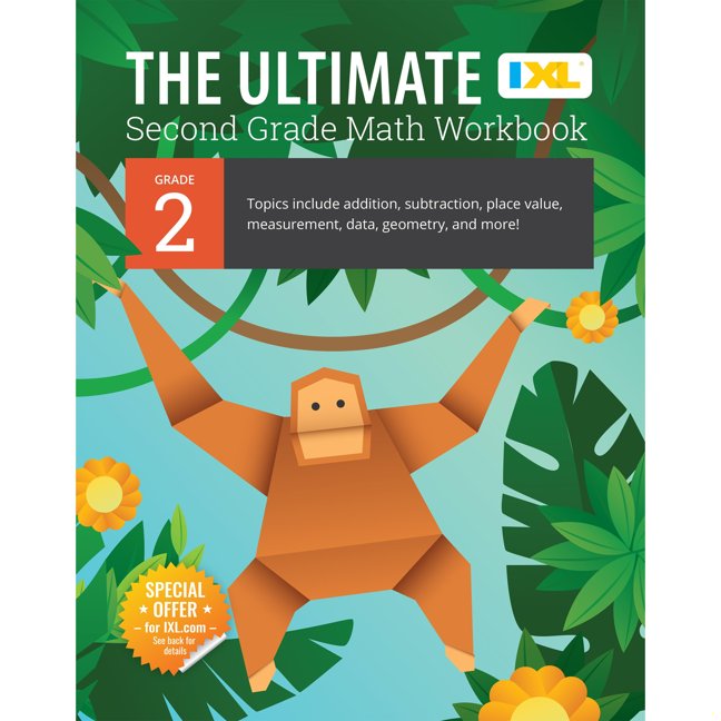 The IXL Ultimate 2nd Grade Math Workbook, Activity Book for Kids Ages 7-8 Covering Addition, Subtraction, Place Value, Geometry, Measuring, and More Mathematics (IXL Ultimate Workbooks) book cover