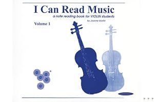 I Can Read Music: A Note Reading Book for Violin Students (Volume 1) book cover