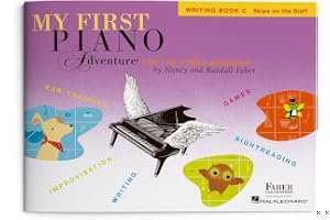 My First Piano Adventure, Writing Book C, Skips on the Staff: For the Young Beginner book cover