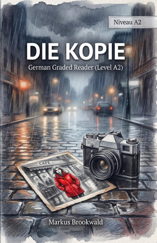 Die Kopie: German Graded Reader (Level A2) (German Graded Reader A2 to B1) (German Edition) book cover