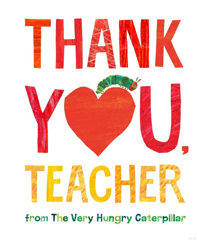 Thank You, Teacher from The Very Hungry Caterpillar book cover