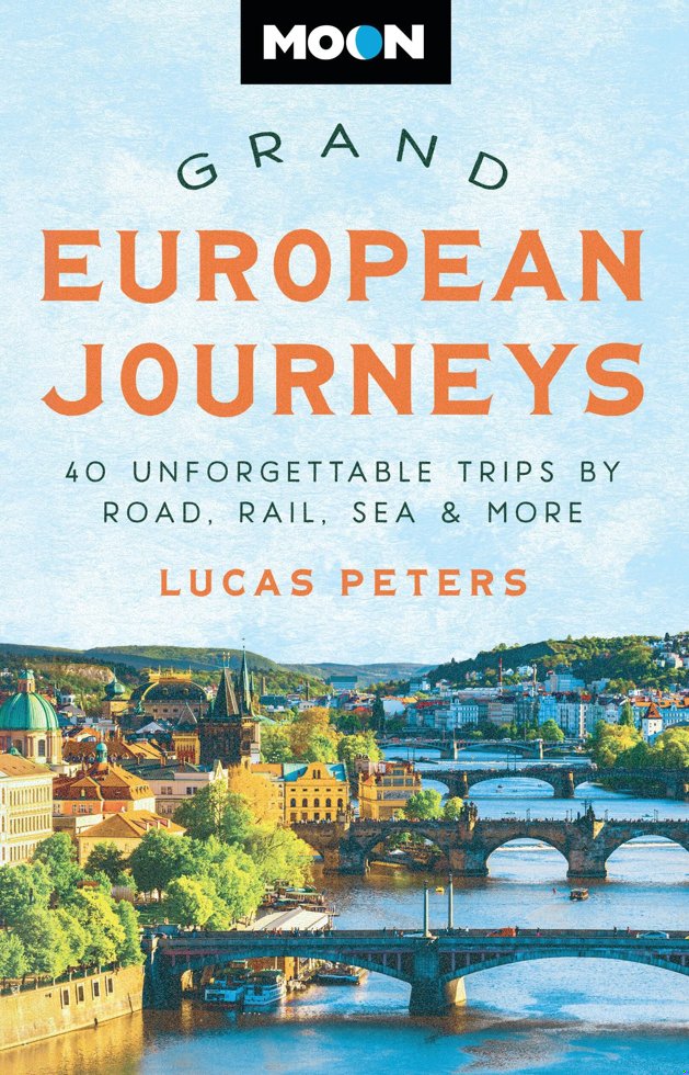 Moon Grand European Journeys: 40 Unforgettable Trips by Road, Rail, Sea & More (Travel Guide) book cover