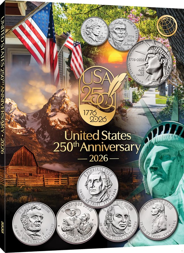 Official Whitman® Coin Folder - United States 250th Anniversary Collection: 2026 (Single Mint) book cover