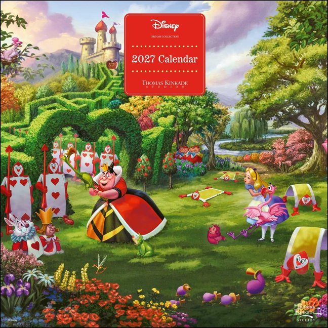Disney Dreams Collection by Thomas Kinkade Studios 2027 Wall Calendar book cover
