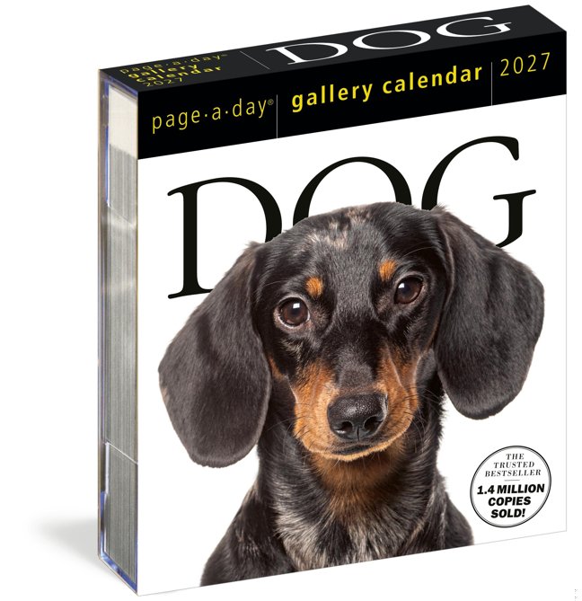 Dog Page-A-Day® Gallery Calendar 2027: An Elegant Canine Celebration book cover