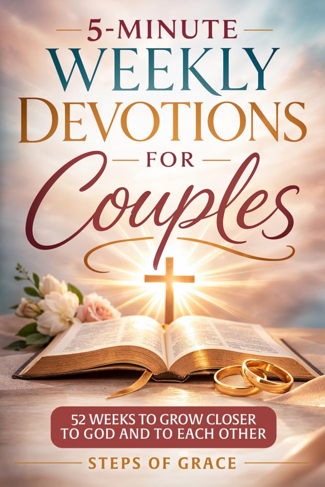 5-Minute Weekly Devotions for Couples: The Simple 52-Week Devotional Blueprint for Christian Relationships to Build Unshakeable Spiritual Intimacy, ... to God Together (Growing Together in Grace) book cover