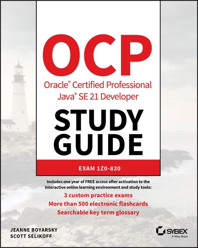 OCP Oracle Certified Professional Java SE 21 Developer Study Guide (Sybex Study Guide) book cover