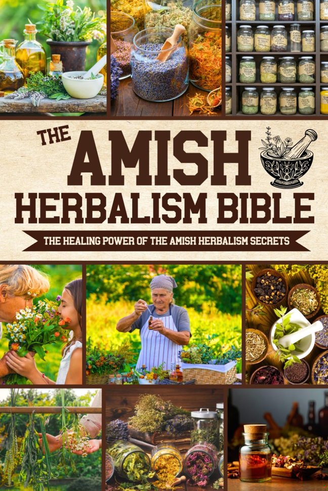 The Amish Herbalism Bible: The Lost Secrets of Natural Healing to Replace Toxic Medicine | Herbal Remedies for Common Ailments, Teas, Decoctions, Tinctures & Powerful Amish Healing Methods book cover