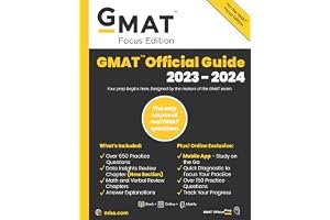 Gmat Official Guide 2023-2024: Focus Edition: Includes Book + Online Question Bank + Digital Flashcards + Mobile App (GMAT Official Guides) book cover