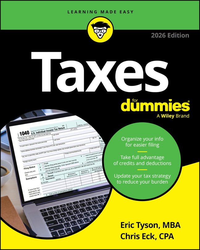 Taxes For Dummies, 2026 Edition book cover