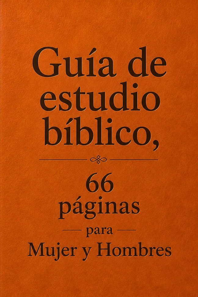 Guía de estudio bíblico, 66 páginas para Mujer y Hombres: Un resumen completo de todos los libros de las Escrituras para adultos (Spanish Edition) book cover