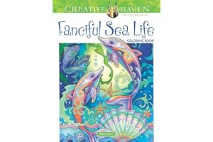 Creative Haven Fanciful Sea Life Coloring Book book cover