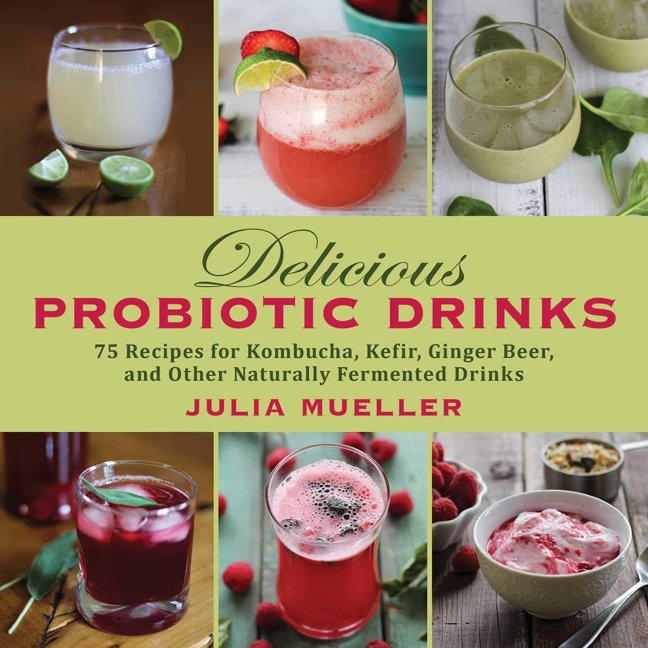 Delicious Probiotic Drinks: 75 Recipes for Kombucha, Kefir, Ginger Beer, and Other Naturally Fermented Drinks book cover