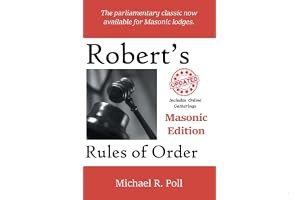 Robert's Rules of Order: Masonic Edition book cover