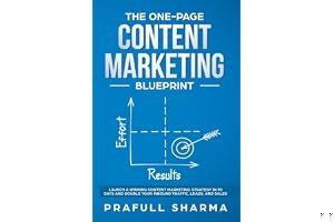The One-Page Content Marketing Blueprint: Step by Step Guide to Launch a Winning Content Marketing Strategy in 90 Days or Less and Double Your Inbound Traffic, Leads, and Sales book cover