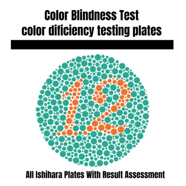 Color Blindness Test: Color Deficiency testing plates book cover