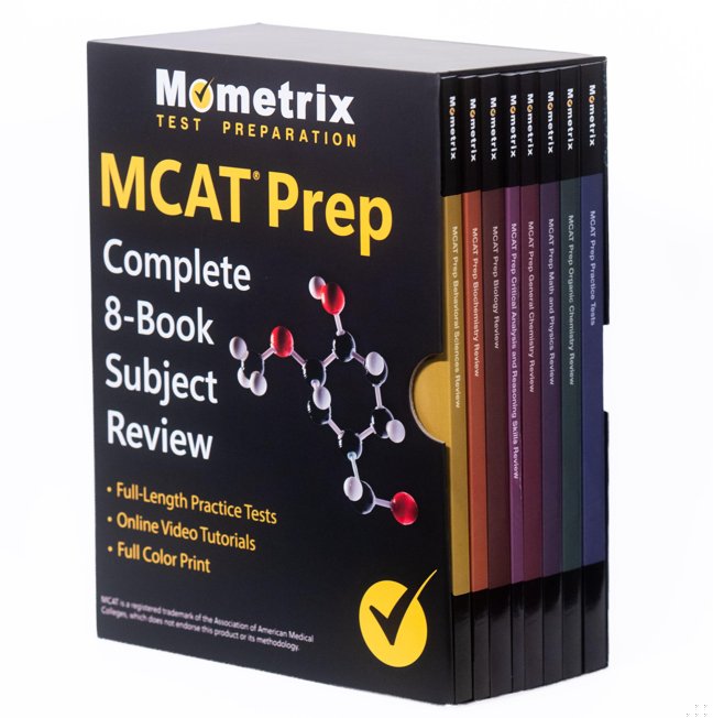 MCAT Prep Complete 8-Book Subject Review 2027-2028 - Full-Length Practice Tests, MCAT Secrets Study Set with Online Video Tutorials [Full Color Illustrations] book cover