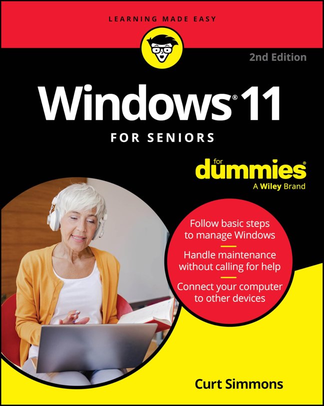 Windows 11 For Seniors For Dummies, 2nd Edition (For Dummies (Computer/Tech)) book cover