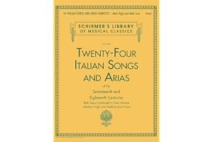24 Italian Songs and Arias Complete: Med. High and Med. Low Voice book cover