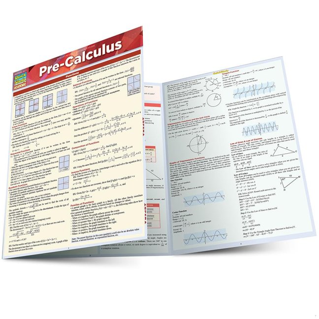 Pre-Calculus: a QuickStudy Reference Guide (QuickStudy Academic) book cover