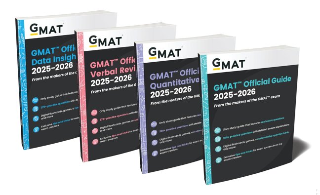 GMAT Official Guide 2025-2026 Bundle: Books + Online Question Bank book cover
