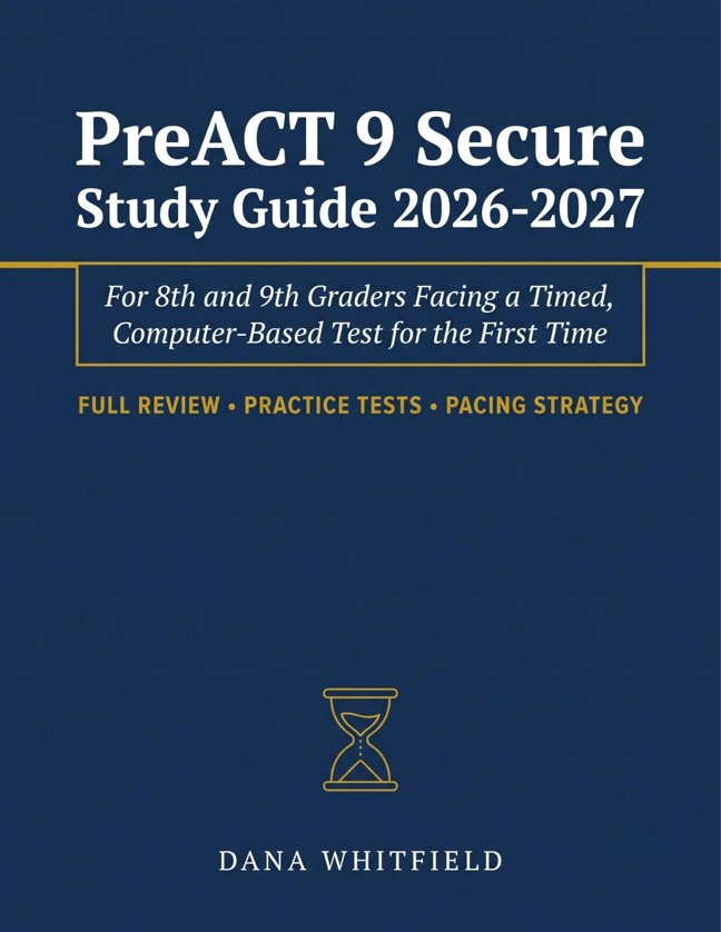 PreACT 9 Secure Study Guide 2026-2027: For 8th and 9th Graders Facing a Timed, Computer-Based Test for the First Time - Full Review, Practice Tests, and Pacing Strategy book cover