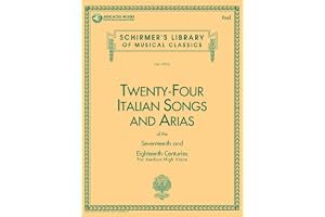 24 Italian Songs & Arias - Medium High Voice (Book/CD): Medium High Voice - Book/CD book cover