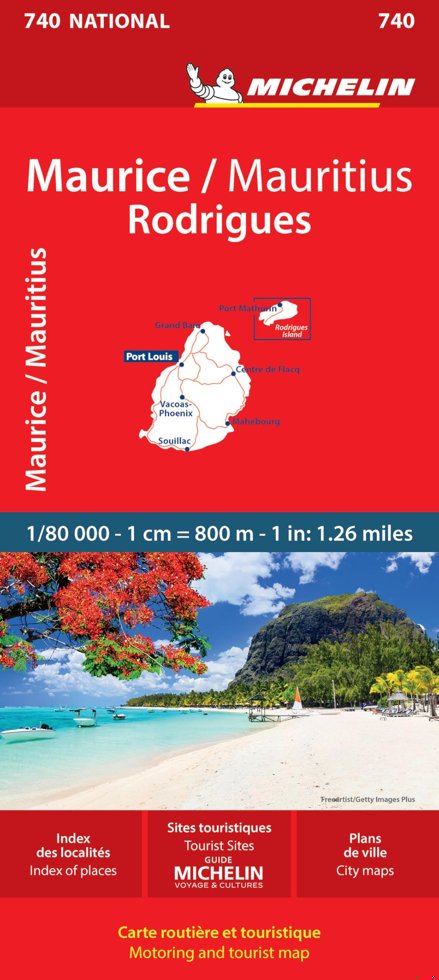 Mauritius Rodrigues Map 740 book cover