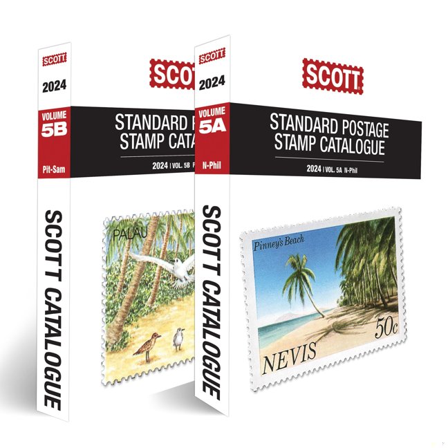 Scott Stamp Postage Catalogue 2024: Countries N-Sam (5) (Scott Standard Postage Stamp Catalogue) book cover