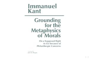 Groundwork of the Metaphysics of Morals book cover