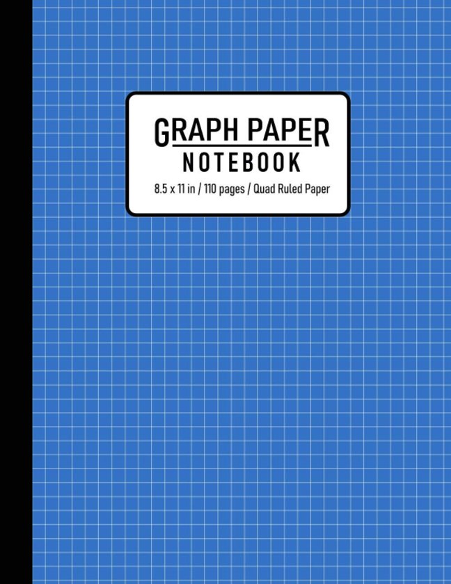 Graph Paper Notebook: Grid Paper Notebook, Grid Paper for Math and Science Students, Quad Ruled 5x5 ( 110 Pages, 8.5 x 11) book cover