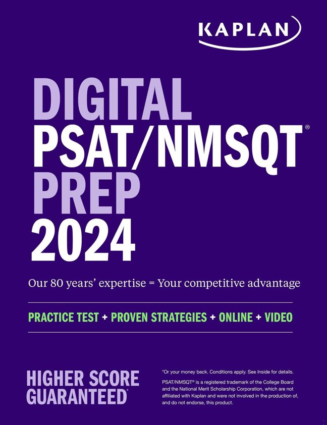 Digital PSAT/NMSQT Prep 2024 with 1 Full Length Practice Test, Practice Questions, and Quizzes (Kaplan Test Prep) book cover