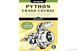 Python Crash Course, 2nd Edition: A Hands-On, Project-Based Introduction to Programming book cover