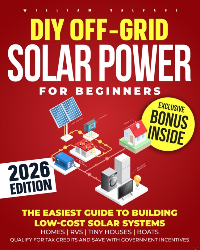 DIY Off-Grid Solar Power for Beginners: The Easiest Guide to Building Low-Cost Solar Systems for Homes, RVs, Tiny Houses, Boats. Qualify for Tax Credits and Save with Government Incentives. book cover