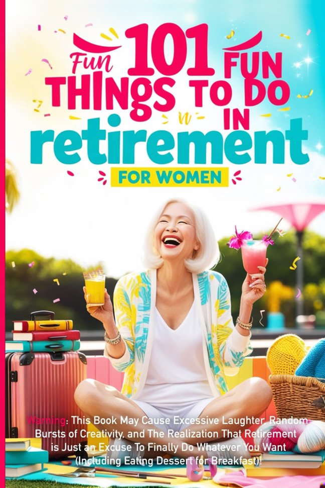 101 Fun Things to do in Retirement - Funny Retirement Gifts for Women: Fun Guide for After Work Life: Ideas for Moms, Friends, and Adult Women to Enjoy Their Free Time book cover