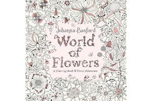 World of Flowers: A Coloring Book and Floral Adventure book cover